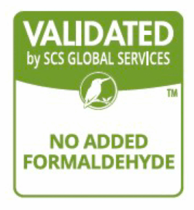 Badge: Validated by SCS Global Services - no added formaldehyde